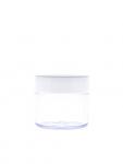 50gm Plastic Jar with White Lid