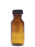 25ml Wide Neck Amber Bottle with Cap